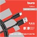 Кабель Buro Braided BHP RET TYPEC1 USB (m)-USB Type-C (m) 1м BHP RET TYPEC1