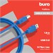 Кабель Buro USB A(m) USB B(m) 1.8м (USB3.0-AM/BM) синий USB3.0-AM/BM