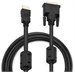 Кабель Buro HDMI (m) DVI-D (m) 1.8м (HDMI-19M-DVI-D-1.8M) феррит.кольца черный HDMI-19M-DVI-D-1.8M