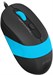 Мышь A4Tech Fstyler FM10S черный/синий оптическая 1600dpi silent USB 3but (FM10S USB BLUE) FM10S USB BLUE