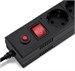 Сетевой фильтр Buro BU-SP3_USB_2A-B 3м (6 розеток) черный (коробка) BU-SP3_USB_2A-B