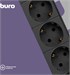 Сетевой фильтр Buro BU-SP3_USB_2A-B 3м (6 розеток) черный (коробка) BU-SP3_USB_2A-B