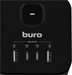 Сетевой удлинитель Buro BU-PC3.1UС-Plus-B 1.5м (3 розетки) черный (коробка) BU-PC3.1UС-PLUS-B