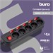 Сетевой фильтр Buro 500SH-1.8-SW-B 1.8м (5 розеток) черный (коробка) 500SH-1.8-SW-B