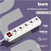 Сетевой удлинитель Buro BU-PS5.1/W 1.5м (5 розеток) белый (пакет ПЭ) BU-PS5.1/W
