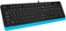 Клавиатура + мышь A4Tech Fstyler F1010 клав:черный/синий мышь:черный/синий USB Multimedia (F1010 BLU F1010 BLUE
