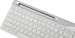 Клавиатура A4Tech FBK25 белый/серый USB беспроводная BT/Radio slim Multimedia (FBK25 WHITE) FBK25 WHITE