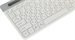 Клавиатура A4Tech FBK25 белый/серый USB беспроводная BT/Radio slim Multimedia (FBK25 WHITE) FBK25 WHITE