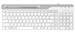Клавиатура A4Tech FK25 белый/серый USB slim (FK25 WHITE) кабель 1.5м FK25 WHITE