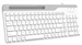 Клавиатура A4Tech FK25 белый/серый USB slim (FK25 WHITE) кабель 1.5м FK25 WHITE