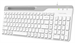 Клавиатура A4Tech FK25 белый/серый USB slim (FK25 WHITE) кабель 1.5м FK25 WHITE