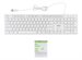 Клавиатура Acer OKW123 белый USB Multimedia (ZL.KBDEE.00D) кабель 1.5м ZL.KBDEE.00D