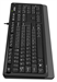 Клавиатура A4Tech FKS10 черный/серый USB (подставка для запястий) (FKS10 GREY) кабель 1.5м FKS10 GREY