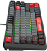 Клавиатура A4Tech Bloody S87 Energy механическая черный USB for gamer LED (S87 USB ENERGY RED) кабел S87 USB ENERGY RED