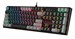 Клавиатура A4Tech B808N механическая черный/серый USB for gamer LED (B808N (RAVEN)) кабель 1.8м B808N (RAVEN)