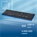 Клавиатура Оклик 120M черный USB (1083044) 1083044