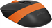 Мышь A4Tech Fstyler FG10S черный/оранжевый оптическая 2000dpi silent беспров. USB для ноутбука 4but  FG10S ORANGE