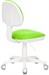 Кресло детское Бюрократ KD-3 салатовый TW-18 крестов. пластик белый KD-3/WH/TW-18