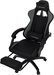 Кресло игровое Zombie Shadow черный/серый с подголов. крестов. пластик подст.для ног пластик черный ZOMBIE SHADOW G