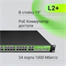 Коммутатор Digma DSP724G-4C-R300 (L2+) 24x1Гбит/с 4xКомбо(1000BASE-T/SFP) 24PoE 24PoE+ 300W управляе DSP724G-4C-R300